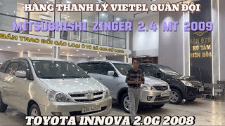 2210 VIETTEL QUÂN ĐỘI THANH LÝ TOYOTA INNOVA 20G 2008 MITSUBISHI ZINGER 2009 24 MT GLS SIÊU CỌP [upl. by Korney]