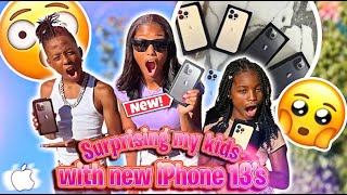 I Surprised My Kids With Brand New Iphone 13s For The Summer [upl. by Rauch]