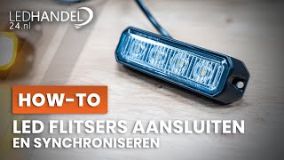 HOWTO  LED Flitsers Aansluiten amp Synchroniseren  Ledhandel24nl [upl. by Wes]