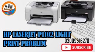 Hp Laserjet p1102 Light Print Solution  How to fix Hp laserjet 1102 printer printing issue [upl. by Oizirbaf]