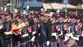 Giuramento 237° corso Scuola militare quotNunziatellaquot onori al Comandante [upl. by Hutchison]