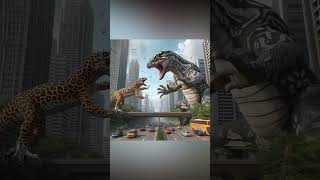 Giant Lizard vs Leopard Gecko Cute Lizar Big lizard shorts lizard pet animals gecko cute baby [upl. by Lannie602]