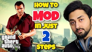 HOW TO MOD GTA 5 IN JUST 2 STEPS 2024 ALL PROBLEMS SOLVED  GTA 5 Mods  HindiUrdu  THE NOOB [upl. by Ardella]