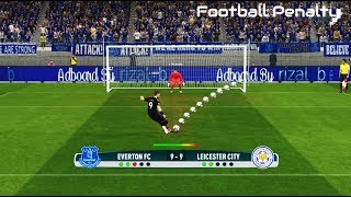 Everton vs Leicester City  Penalty Shootout  PES 2017 Gameplay PC [upl. by Norrehs]