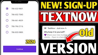 How to create textnow account 2024  textnow sign up problem fix 2024  TextNow account create [upl. by Madelina]