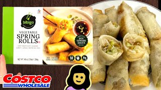 Bibigo Vegetable Spring Rolls  Costco Product Review [upl. by Bust]