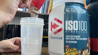 Unboxing of dymatize iso100 and signs to check authenticity of the protein  real or fake [upl. by Ramsa]