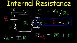 Internal Resistance of a Battery EMF Cell Terminal Voltage Physics Problems [upl. by Chan]