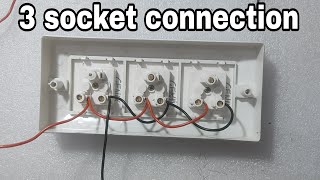 3 socket connection  तीन प्लग के लिए कलेक्शन करें [upl. by Vitus]