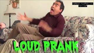 THANKSGIVING DAY LOUD WAKE UP PRANK Scaring My Grandpa Reaction J Vargas TV [upl. by Joerg]