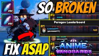 Paragon Is BROKEN In Anime Vanguards Update 1 MUST FIX [upl. by Leahsim431]