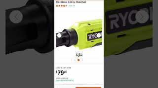 🔥Ryobi ONE 18V Cordless Ratchet Kit at 79 🚀 [upl. by Felipa]