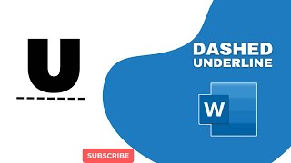 How to Set Dashed Underline in Microsoft Word Document [upl. by Gilbertson]