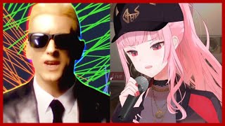 Calli and Eminem RAP GOD Fast Part  Hololive EN [upl. by Aspasia845]