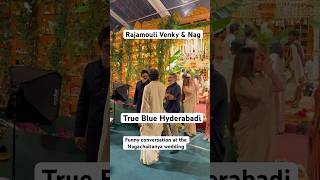 Rajamouli fun with venky at the Nagachaitanya Sobhita wedding nagachaitanya sobhitadhulipala weds [upl. by Malachi373]