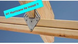 56 Installing H1 hurricaine ties tinyhouse hurricane [upl. by Eerihs]