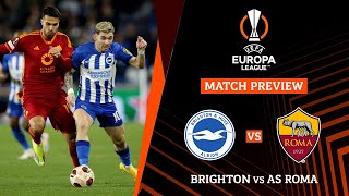 BRIGHTON VS AS ROMA Europa League 20232024 Round of 16 2nd Leg Head to head stats [upl. by Eednam]