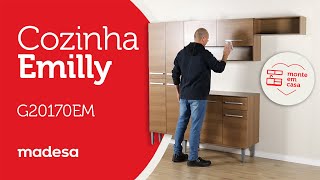 Montagem Cozinha Emilly G20170EM  Madesa Móveis [upl. by Quigley]