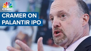 Jim Cramer on Palantir going public with direct listing [upl. by Barabbas]