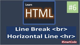 HTML Break Line And Horizontal Line  HTML Course  Part 6 [upl. by Minerva628]