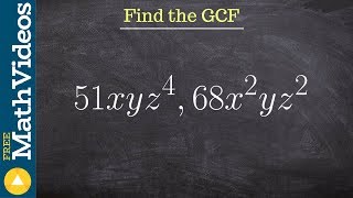 How to find the GCF between two terms [upl. by Idnar312]