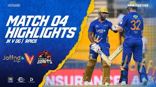 Match 04  Dambulla Giants vs Jaffna Kings  Full Match Highlights LPL 2021 [upl. by Prouty]