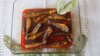 Jurelitos en escabeche » Sabe que Alimenta [upl. by Aivan669]