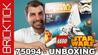 LEGO Star Wars Imperial Shuttle Tydirium  75094 LEGO Star Wars Set Unboxing Lego Star Wars Deutsch [upl. by Amity]