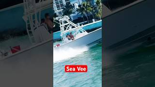 Sea Vee makes entry at Haulover Inlet yt hauloverinlet boating shortvideo [upl. by Marmion]