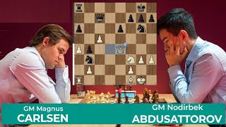 Magnus Carlsen vs Nodirbek Abdusattorov  Superbet Rapid amp Blitz Poland 2024 [upl. by Airtap]