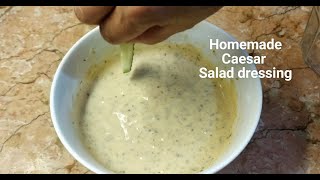 HOW TO MAKE CAESAR SALAD DRESSING without ANCHOVY  HOMEMADE MAYO SALAD DRESSING RECIPE My Version [upl. by Bordy]