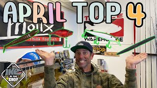 Top 4 Baits for Bass Fishing in April MUST HAVE Baits [upl. by Ayit]