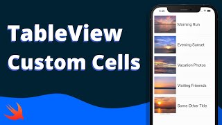 Swift TableView w Custom Cells Tutorial 2021 iOS  2021 [upl. by Eedak]