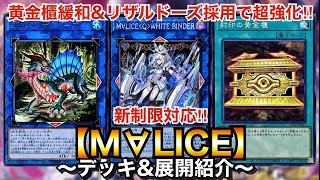 【遊戯王】封印の黄金櫃緩和ampリザルドーズ採用で超強化！新制限対応M∀LICE【マリス】【デッキamp展開紹介】 [upl. by Cailly]