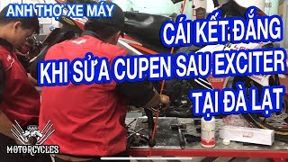 Video 156 Nhân Viên Yamaha Đà Lạt Vật Lộn với Cupen Sau Exciter Tại Sao  Motorcycles TV [upl. by Retsek]