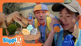 ROAR Who is that Dinosaur  Blippis Top 10 Moments with Dinosaurs  Blippi Educational Videos [upl. by Berri]