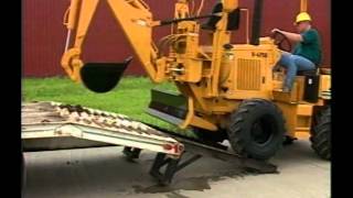 Vermeer Rubber Tire Trencher – Trenching Operations [upl. by Samale]