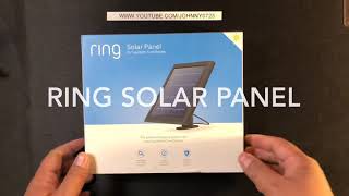 Ring Solar Panel [upl. by Ybbed]