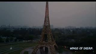 Shadow of Paris Newtown eco park Eifel tower  Wings of Dream [upl. by Cathe90]