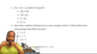 CSEC Maths Multiple Choice  Transposing Word to Algebraic Equation Binary Operators Indices [upl. by Tabor]