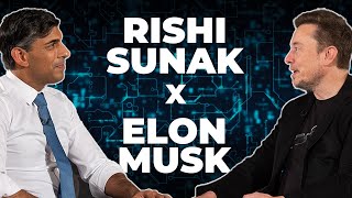 Rishi Sunak amp Elon Musk Talk AI Tech amp the Future [upl. by Holland732]