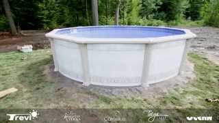 INSTALLATION PISCINE HT MIRAMAR RONDE [upl. by Orvie]