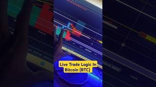 Live Trade Logic In Bitcoin BTC stockmarket trading forex forextrading scalpingsetup shorts [upl. by Rodger962]