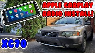 INSTALLING AN APPLE CARPLAY RADIO IN MY GIRLFRIENDS VOLVO XC70 Volvo XC70 Apple carplay radio [upl. by Ahsilrak579]