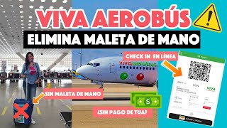 Viva Aerobús elimina maleta de mano y realiza cambios  Check in TUA Equipaje y Tarifa Zero [upl. by Eidak]