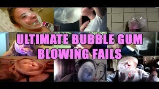 Ultimate Bubble Gum Blowing Fails [upl. by Asiulana]