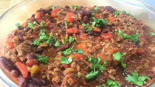 ASMR Chili con carne  simple recipe [upl. by Nesral]