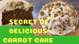 Secret of Delicious Carrot Cake with Cream Cheese [upl. by Kippar]