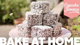 Super Easy Ridiculously Tasty Lamingtons Recipe  Bake at Home  Cupcake Jemma [upl. by Idnil]