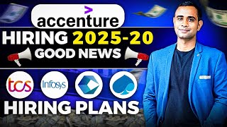 Accenture Hiring Good News  TCS Offcampus Infosys Cognizant Hiring Plans [upl. by Pomona]